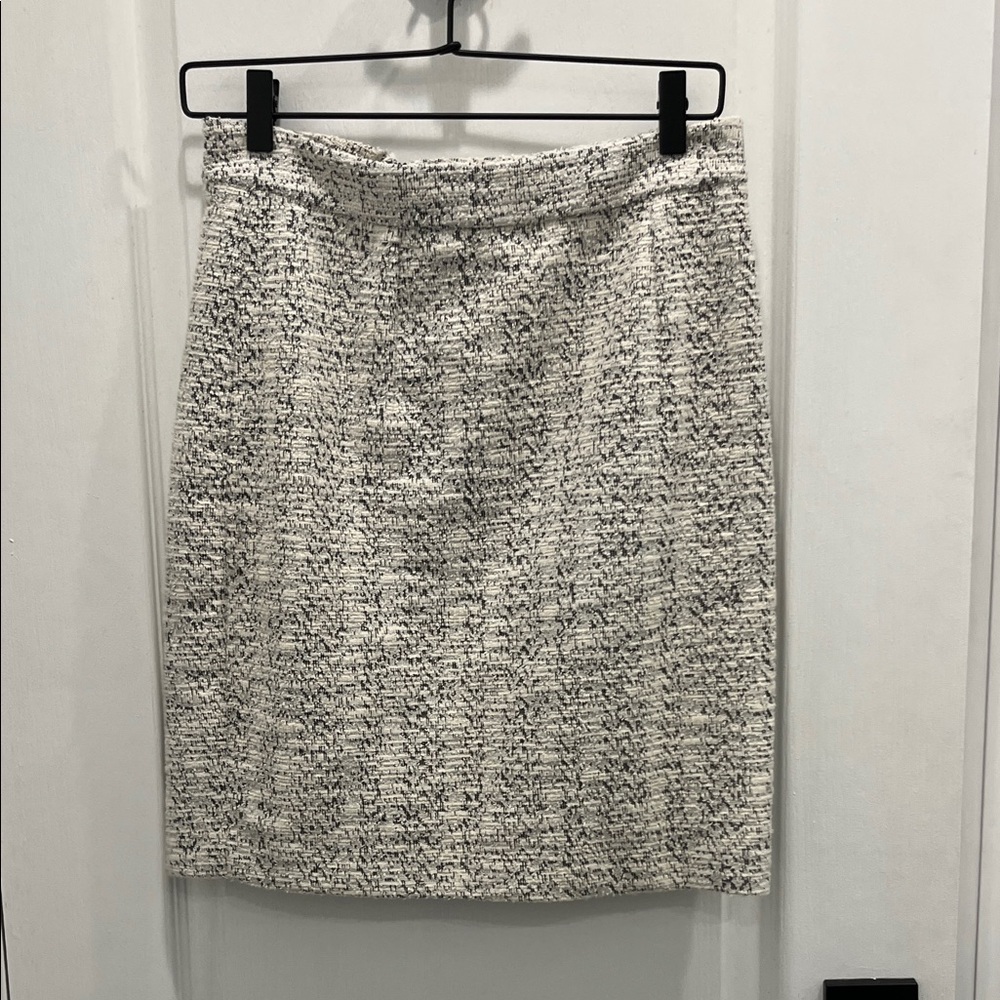Banana Republic Black and White Tweed Pencil Skirt